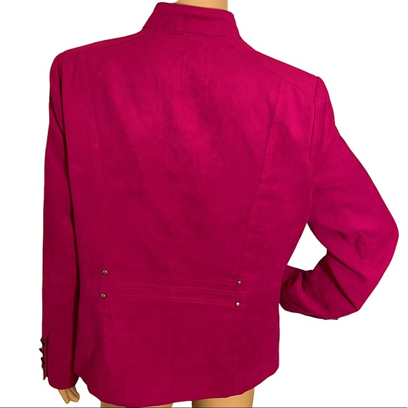 TANJAY  | BRIGHT FUCHSIA PINK JACKET - Picture 2 of 15